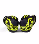 GroundGame Boxing Gloves stripe neon - black